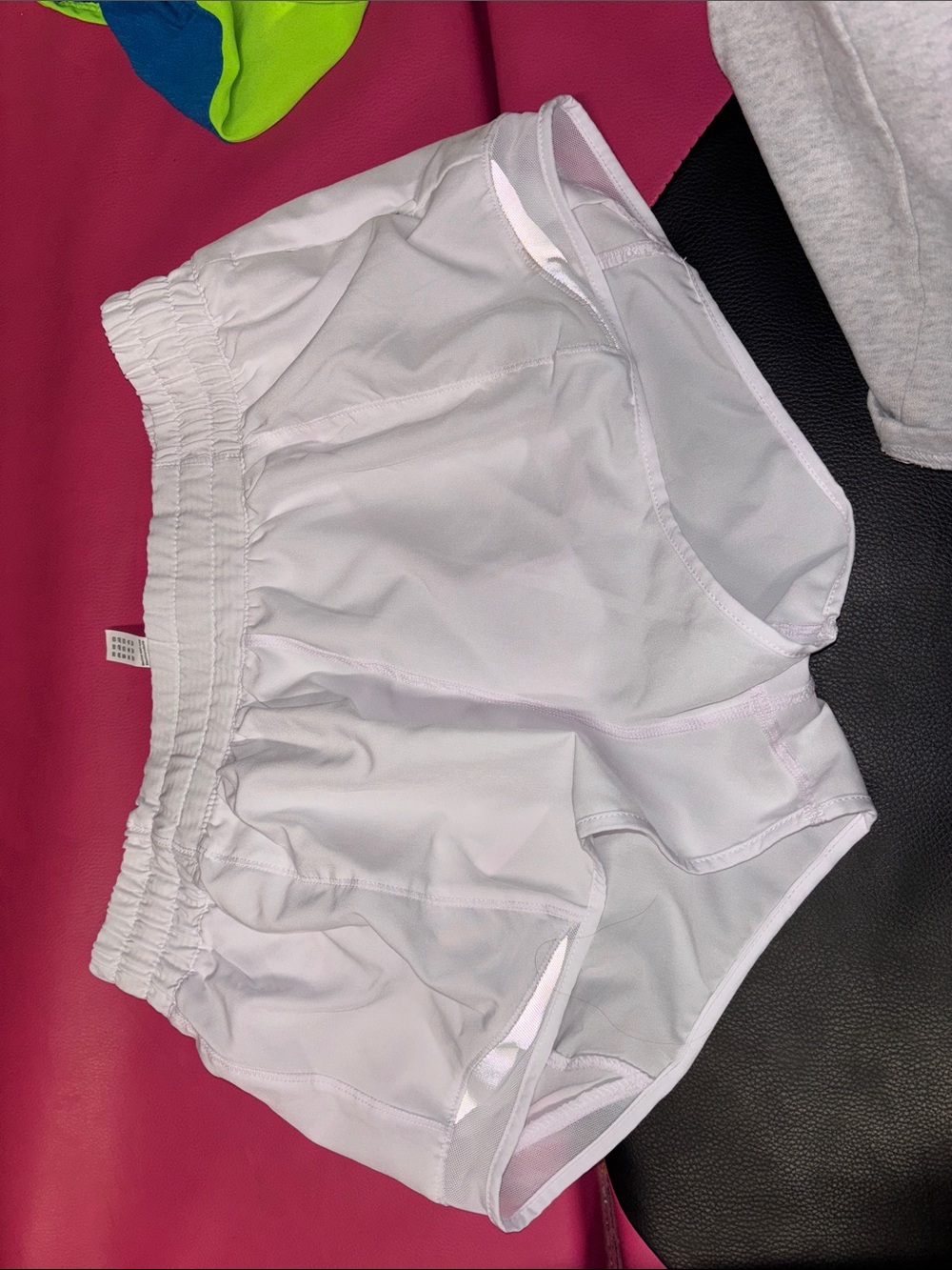 White Athletic Running Shorts
